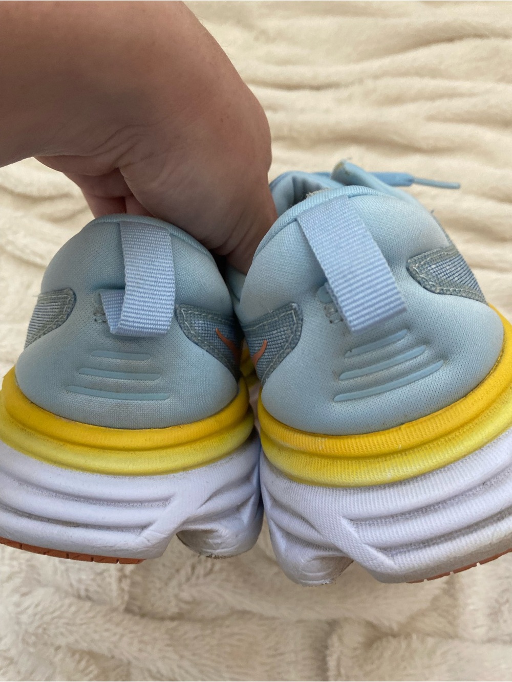 HOKA Bondi 8 sneakers Summer Song/Country Air women's Sz 9 - Picture 3 of 7